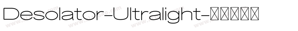 Desolator-Ultralight字体转换