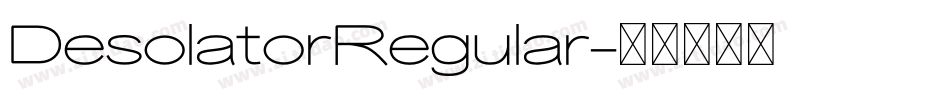 DesolatorRegular字体转换