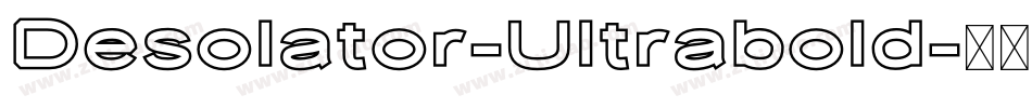 Desolator-Ultrabold字体转换