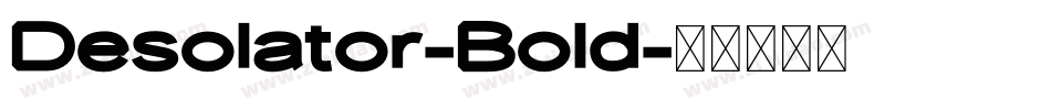 Desolator-Bold字体转换
