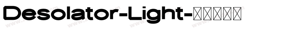 Desolator-Light字体转换