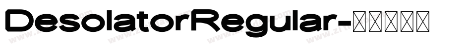 DesolatorRegular字体转换