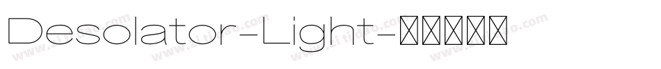 Desolator-Light字体转换