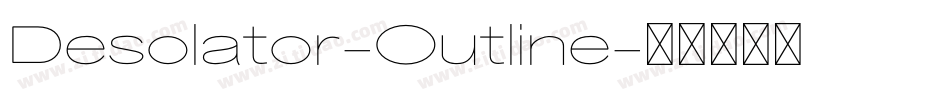 Desolator-Outline字体转换