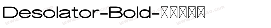 Desolator-Bold字体转换