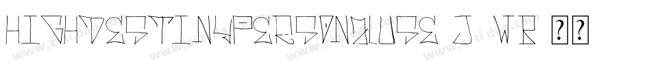HighDestinyPersonalUse-J6wB字体转换