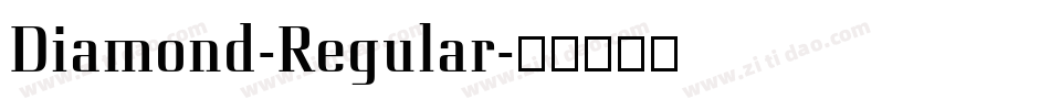 Diamond-Regular字体转换