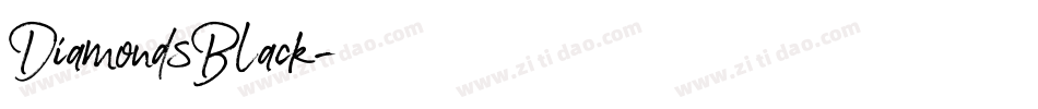 DiamondsBlack字体转换