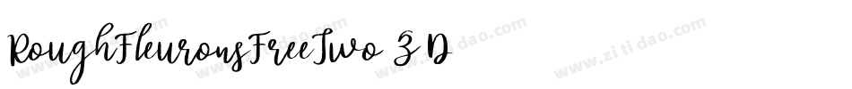 RoughFleuronsFreeTwo-Z8D3字体转换