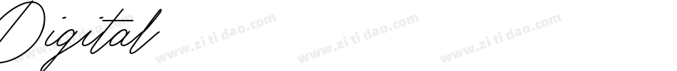 Digital字体转换
