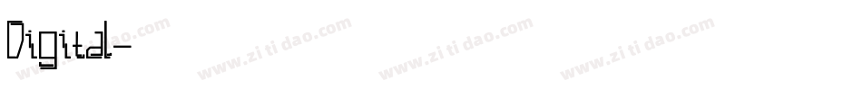 Digital字体转换