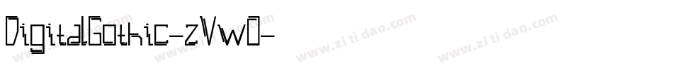 DigitalGothic-zVw0字体转换