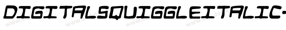 DigitalSquiggleItalic-ALRrm字体转换