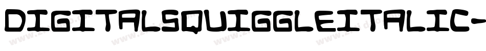 DigitalSquiggleItalic-ALRrm字体转换