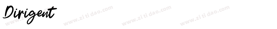 Dirigent字体转换