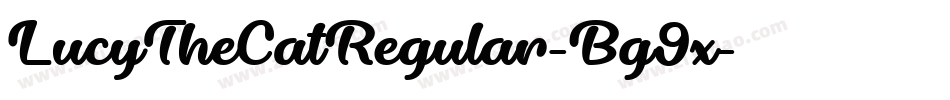 LucyTheCatRegular-Bg9x字体转换