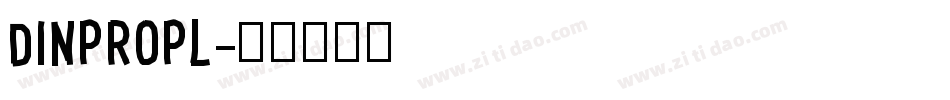 DINProPL字体转换