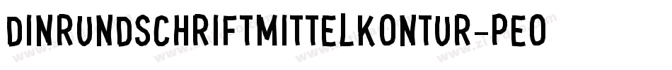 DinRundschriftMittelKontur-peOO字体转换