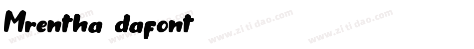 Mrentha(dafont)字体转换