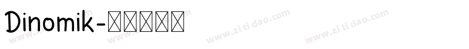 Dinomik字体转换