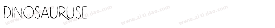Dinosauruse字体转换