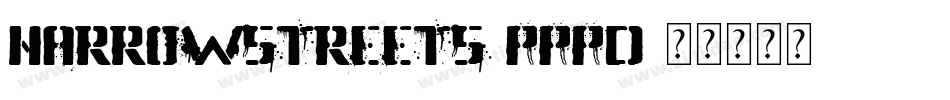 NarrowStreets-Pppd字体转换