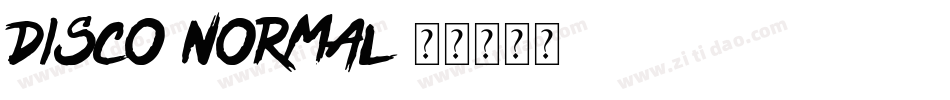 Disco-Normal字体转换