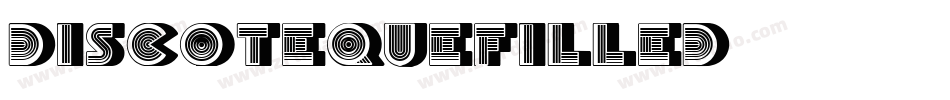 DiscotequeFilled字体转换
