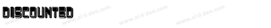Discounted字体转换