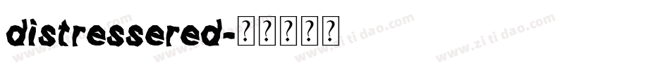 distressered字体转换