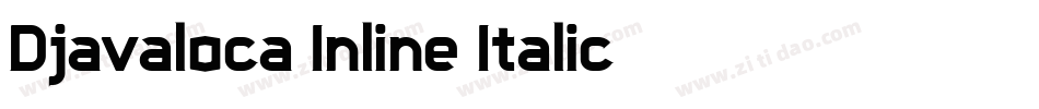 Djavaloca-Inline-Italic字体转换