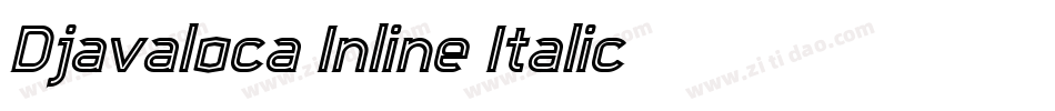 Djavaloca-Inline-Italic字体转换