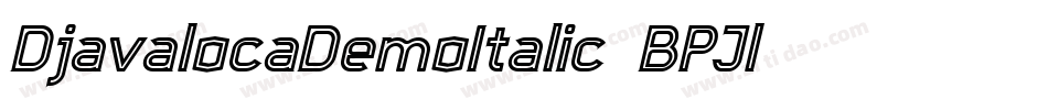DjavalocaDemoItalic-7BPJl字体转换
