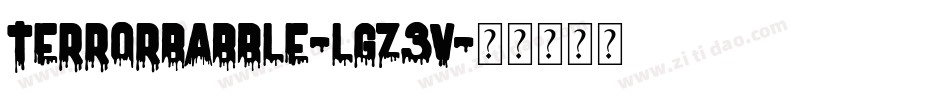 TerrorBabble-lgZ3V字体转换