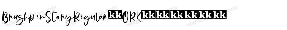 BrushpenStoryRegular-ORK8字体转换