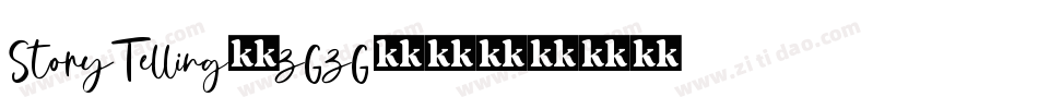 StoryTelling-zGzG字体转换