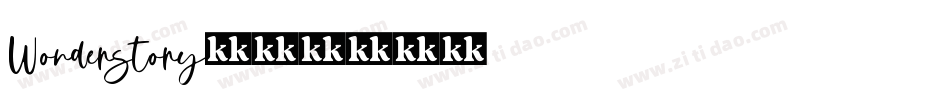 Wonderstory字体转换