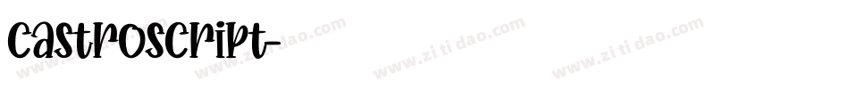castroscript字体转换
