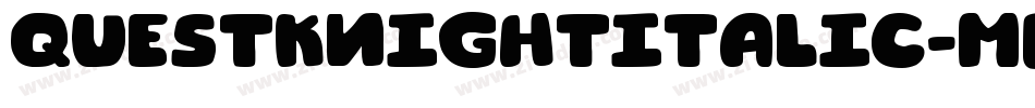 QuestKnightItalic-MDnJ字体转换