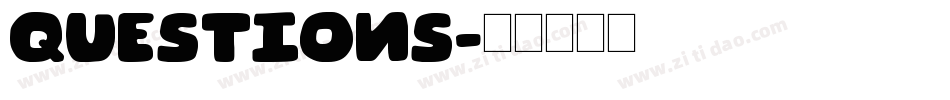 Questions字体转换