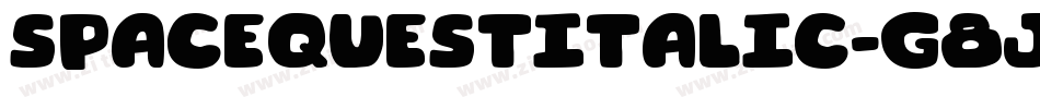 SpaceQuestItalic-g8jY字体转换