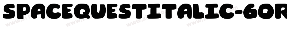 SpaceQuestItalic-60Rx字体转换