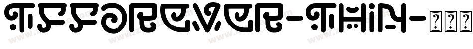 TFForever-Thin字体转换