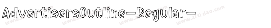 AdvertisersOutline-Regular字体转换