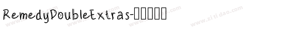 RemedyDoubleExtras字体转换