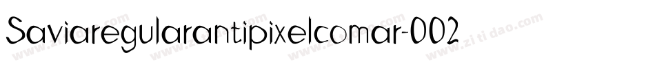Saviaregularantipixelcomar-002R字体转换