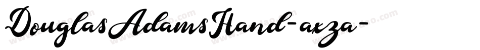 DouglasAdamsHand-axza字体转换