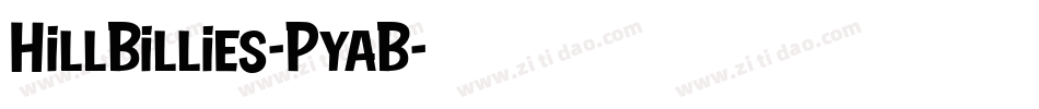 HillBillies-PyaB字体转换