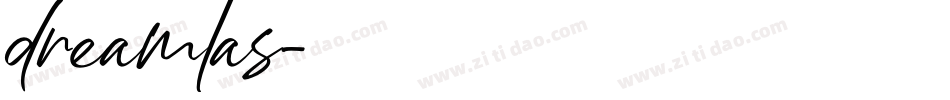 dreamlas字体转换