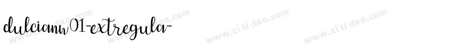 dulcianw01-extregula字体转换